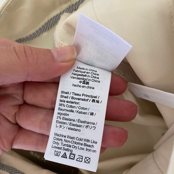 J.Crew Women’s Willa straight-leg lightweight chino pant Size 6 Cream Ankle NWT - Picture 6 of 10